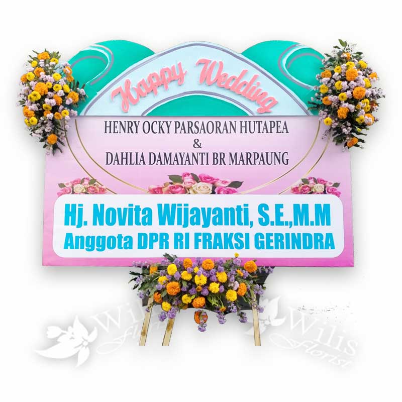 Bunga Papan Pernikahan p02