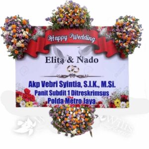 bppp06 Bunga Papan Pernikahan BPPF06